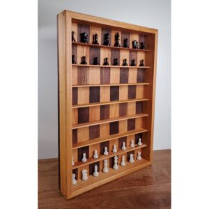 Vertical Chess Board Cherry and Walnut