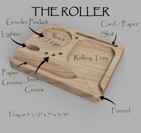 Maple Rolling Trays - Image 2